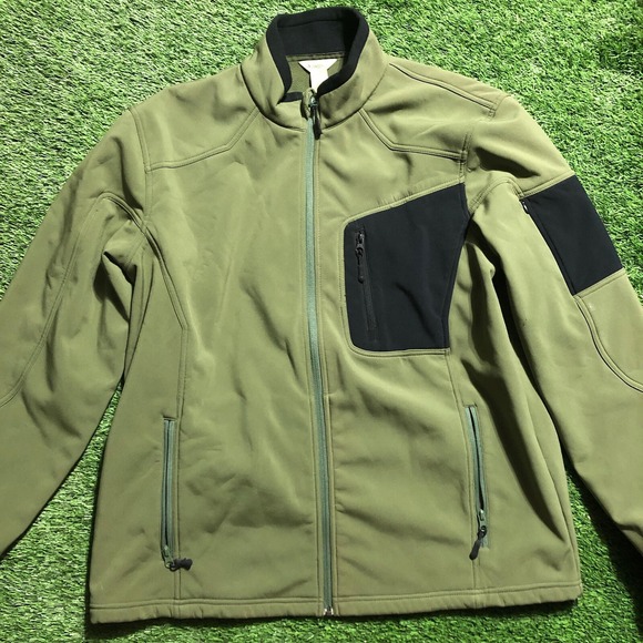 GANDER MOUNTAIN  Mens XL SoftShell Jacket Green - Picture 1 of 7